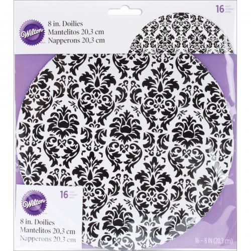(image for) Damask Doily 8" - 16 Ct