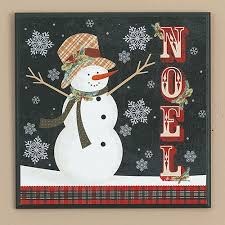 (image for) Snowman Noel Wood Sign